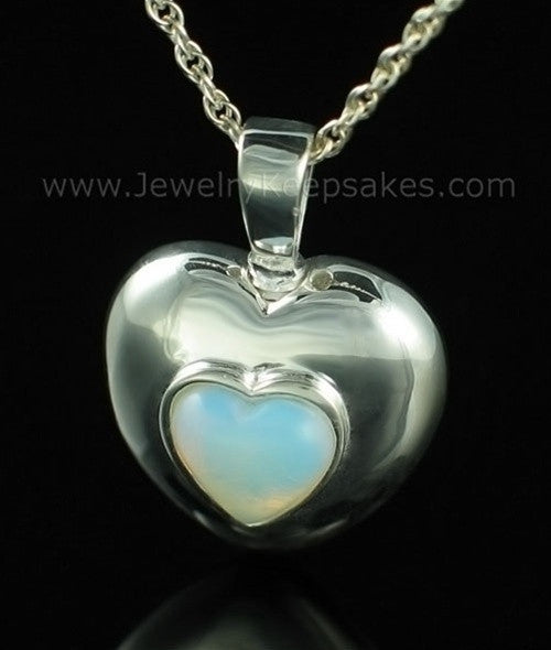 Keepsake Pendant Sterling Silver June Heart