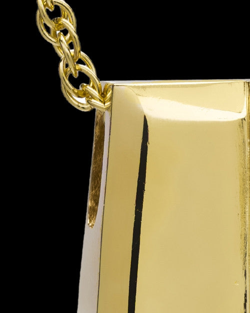 Cremation Locket Gold Plated Shimmer Rectangle