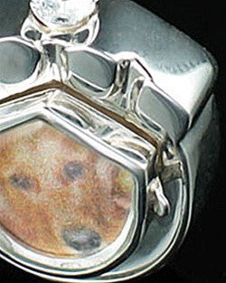 Cremation Pet Locket Sterling Silver Photo Paw Keepsake
