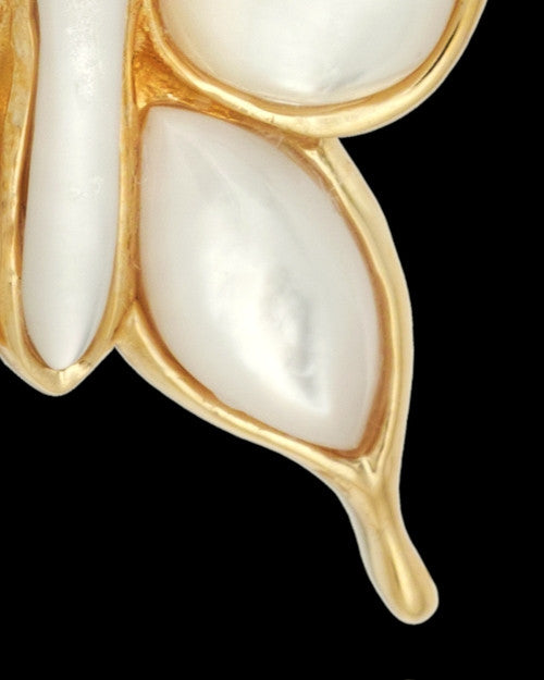 Cremation Charm 14K Gold Dewy Butterfly Keepsake