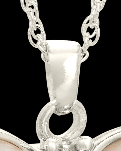 Cremation Charm 14K White Gold Dewy Butterfly Keepsake