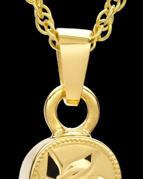 Locket Jewelry 14K Gold Majesty Cylinder Keepsake