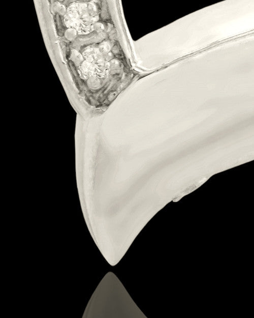 Memorial Pendant 14K White Gold Passion Heart