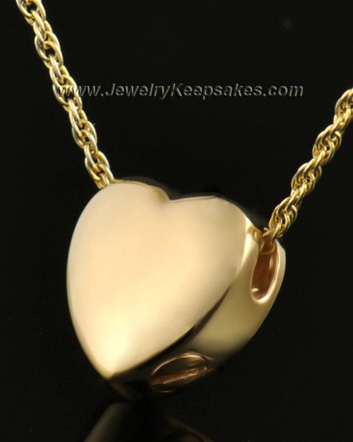 14k Gold Remembrance Pendant Commitment Heart - Engravable