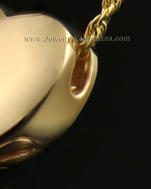 14k Gold Remembrance Pendant Commitment Heart - Engravable