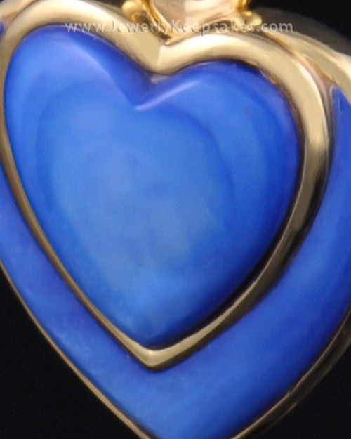 Ash Pendant Gold Plated Azure Heart-Engravable