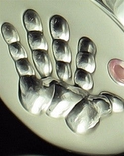 Remembrance Jewelry Sterling Silver My Hand Pink Keepsake