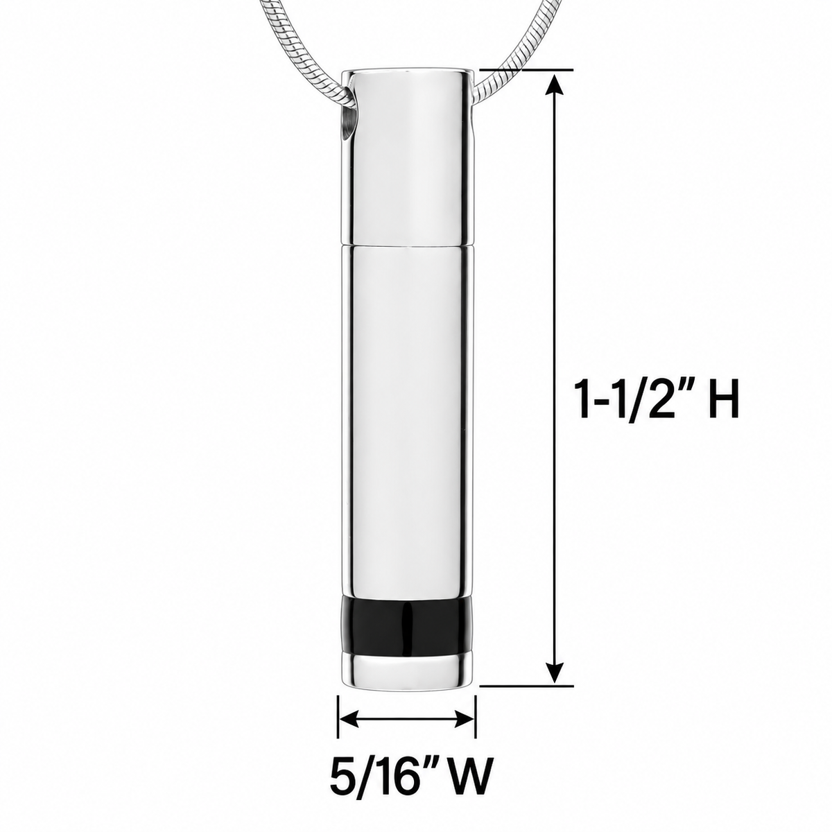 Stainless Steel Courageous Ash Cylinder