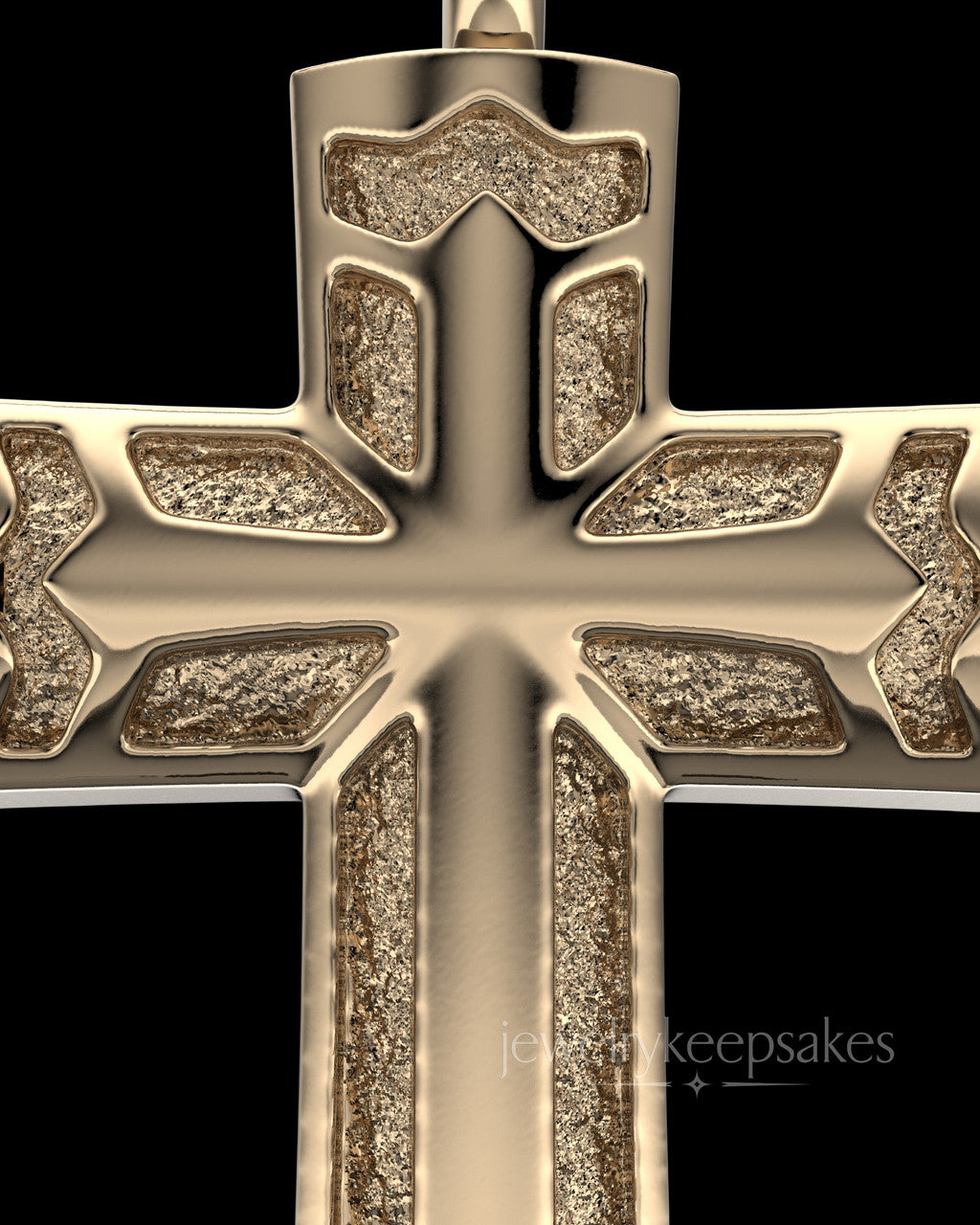 Solid 14K Gold Permanently Sealed Waterproof Jewelry Elysian Cross