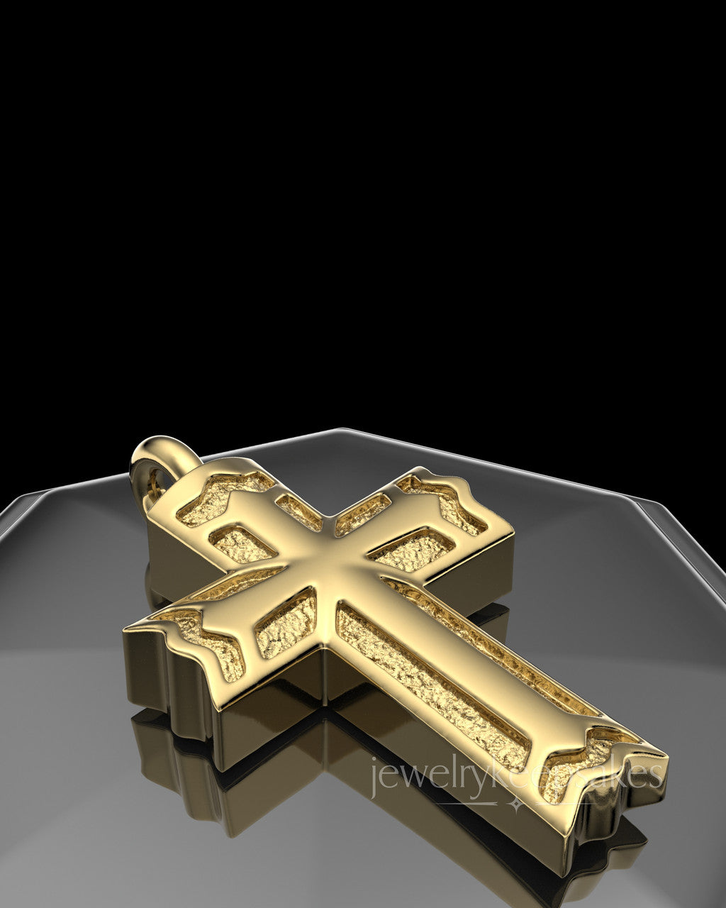 Gold Plated Sterling Permanently Sealed Waterproof Jewelry Elysian Cross