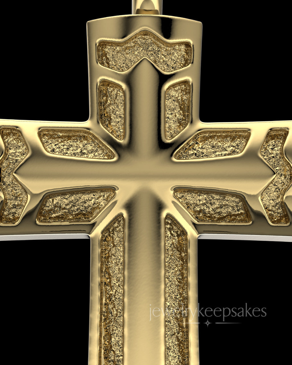 Gold Plated Sterling Permanently Sealed Waterproof Jewelry Elysian Cross