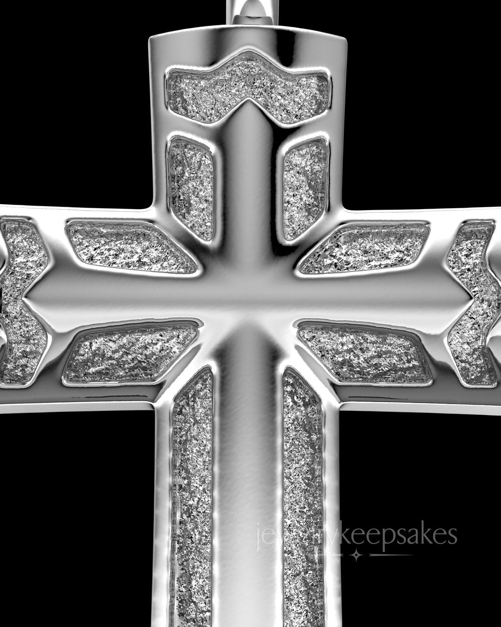 Sterling Silver Permanently Sealed Waterproof Jewelry Elysian Cross
