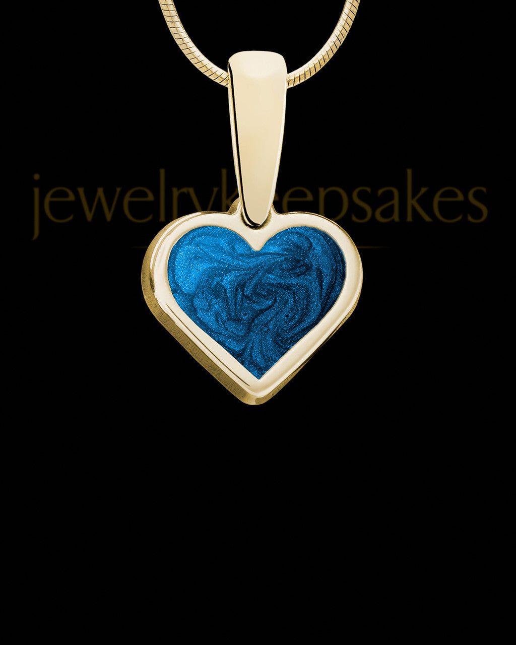 Solid 14K Gold Sublime Heart Ash Jewelry