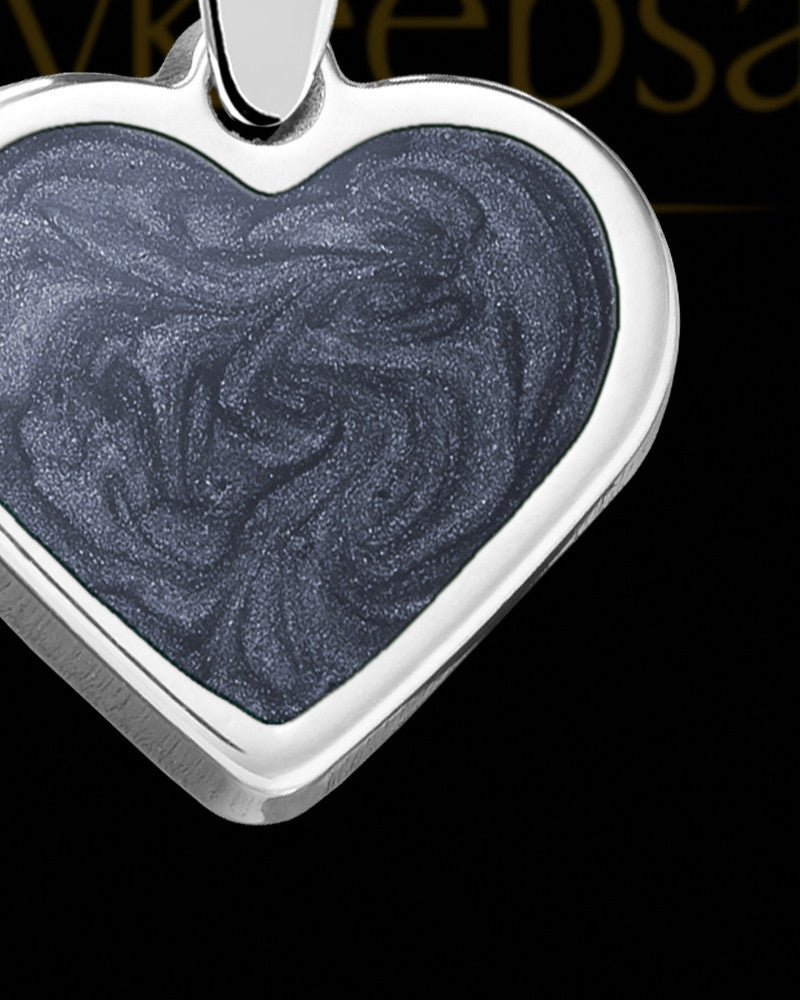 Spiritual Heart Silver Ash Jewelry