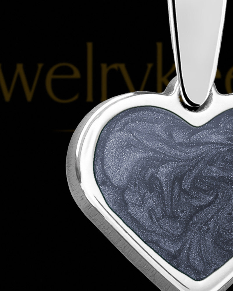 Spiritual Heart Silver Ash Jewelry