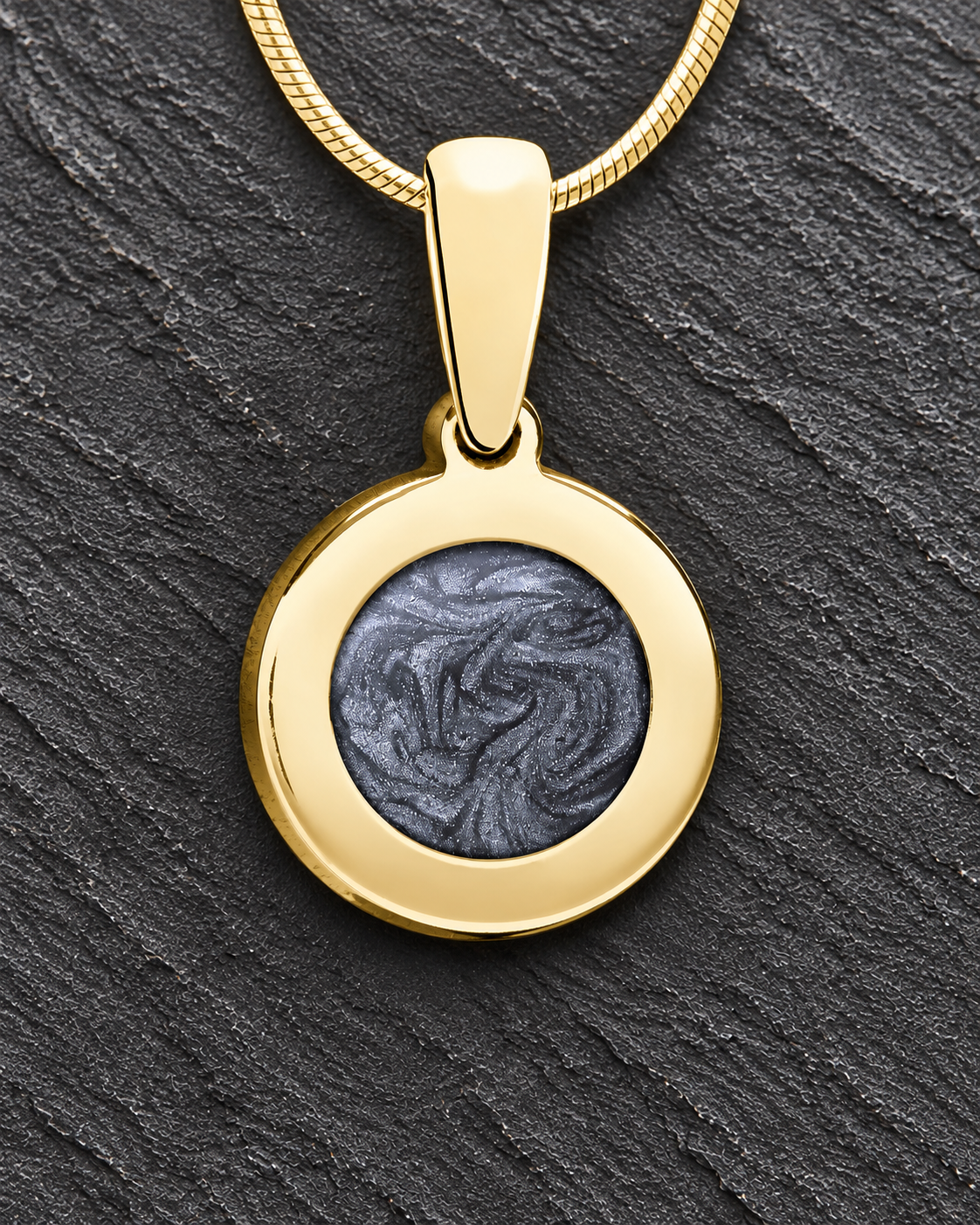 Ideal Round Gold Ash Jewelry