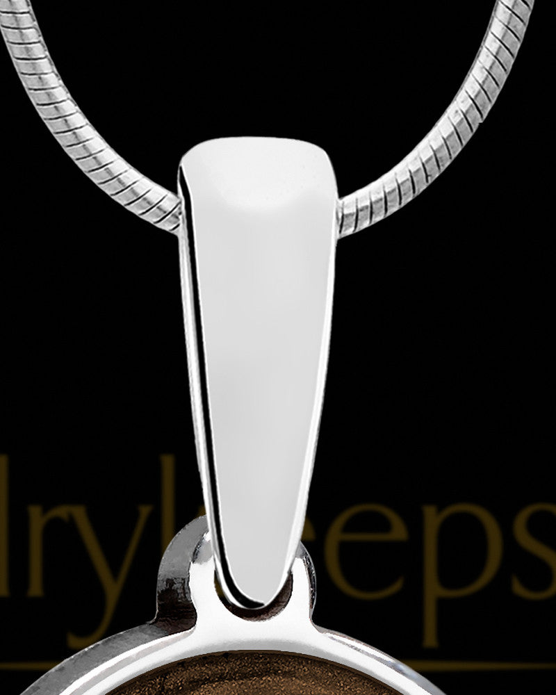 Solid 14K White Gold Magnificent Initial Ash Jewelry