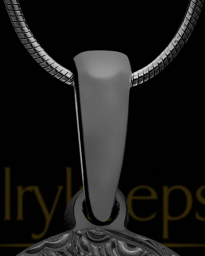 Round Isabella Black Finish Ash Jewelry