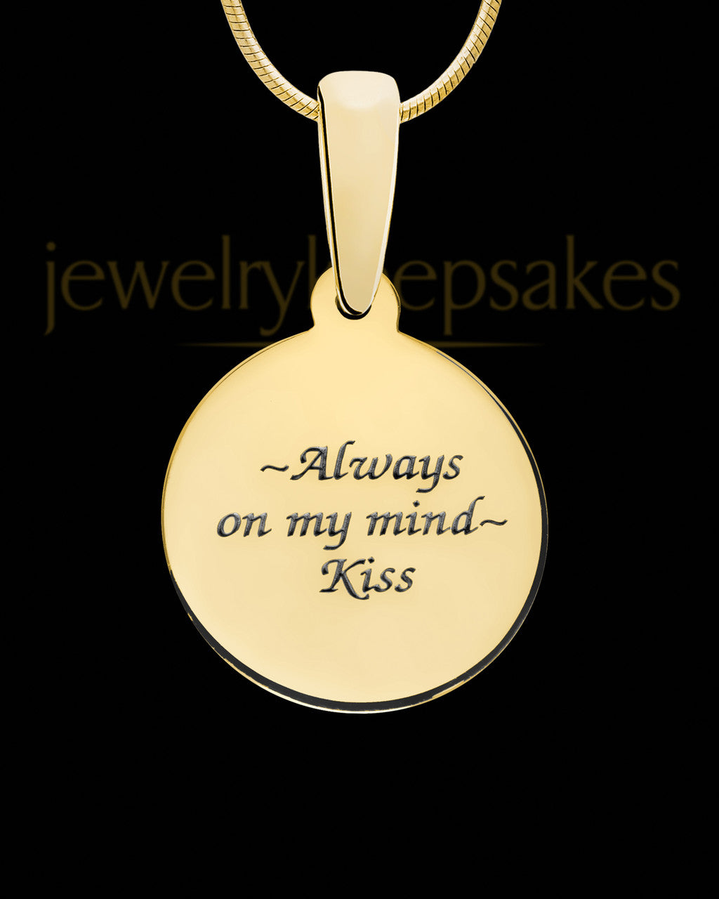 Solid 14K Gold Round Arcadia Ash Jewelry