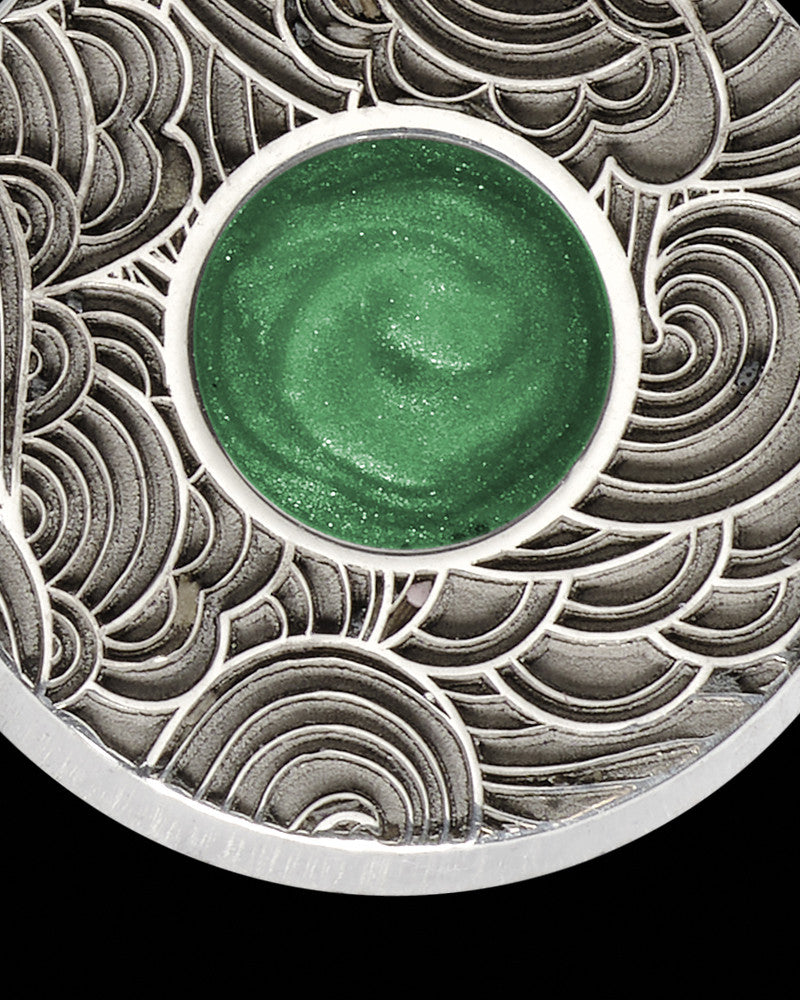 Solid 14K White Gold Round Cloverdale Ash Jewelry