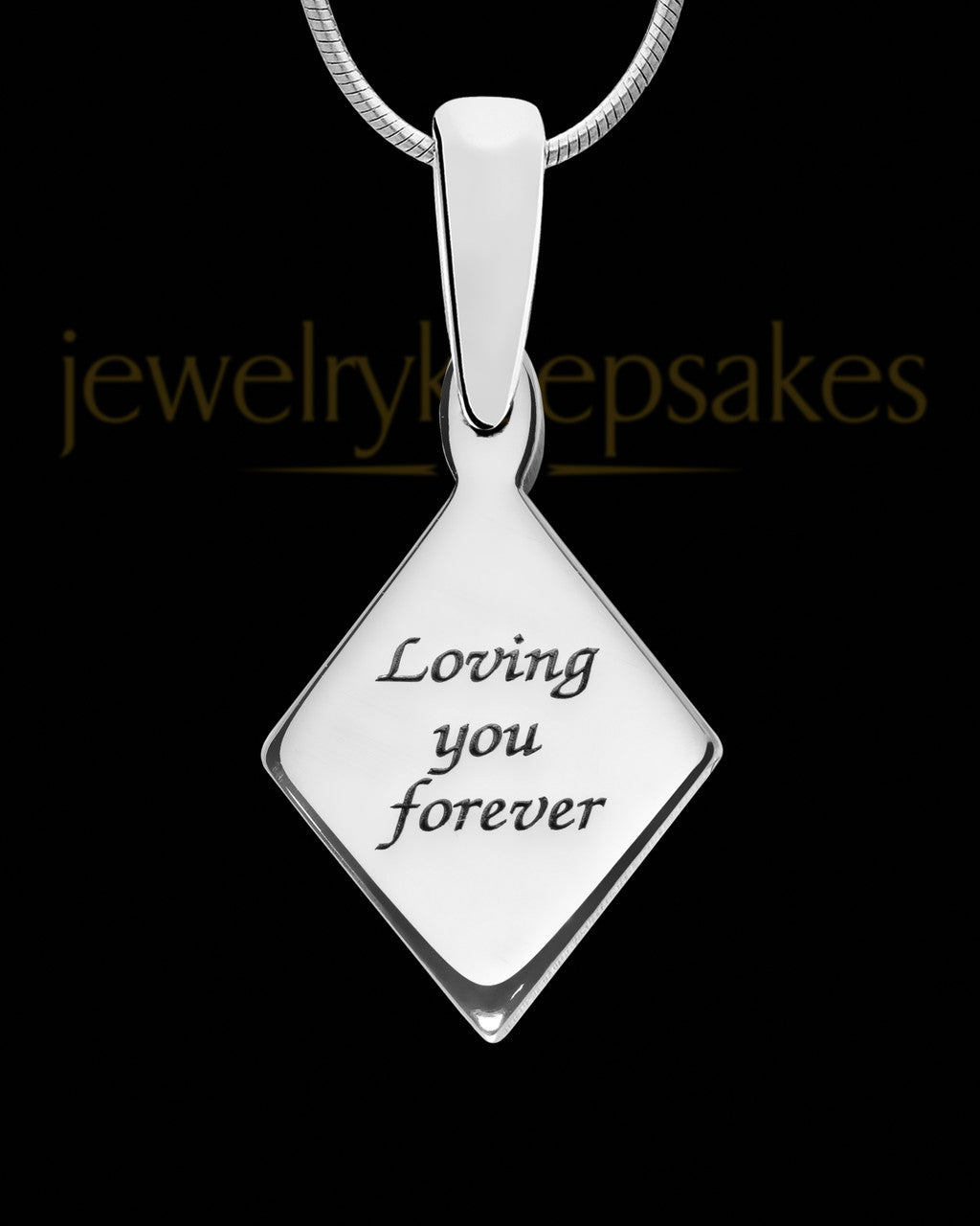 Solid 14K White Gold Astoria Silver Ash Jewelry