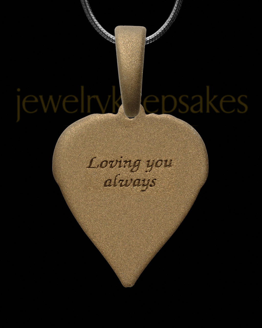 Heart In Flight Bronze Finish with Ocean Tide Opal Ash Jewelry