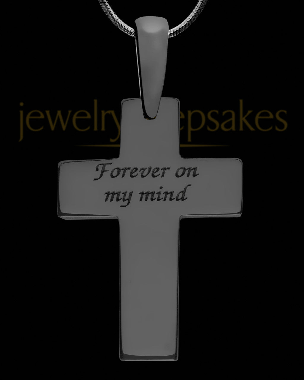 Treeline Trail Cross Black Finish Ash Jewelry