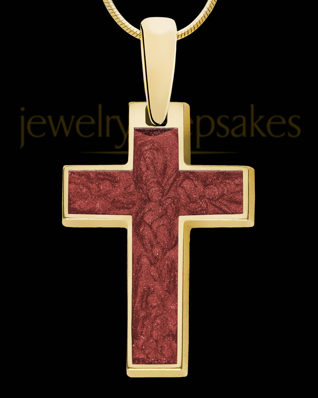 Shangrila Cross Gold Plated Ash Jewelry