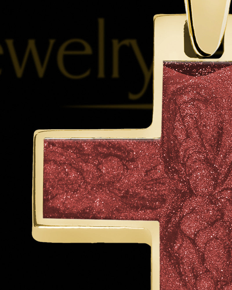 Shangrila Cross Gold Plated Ash Jewelry