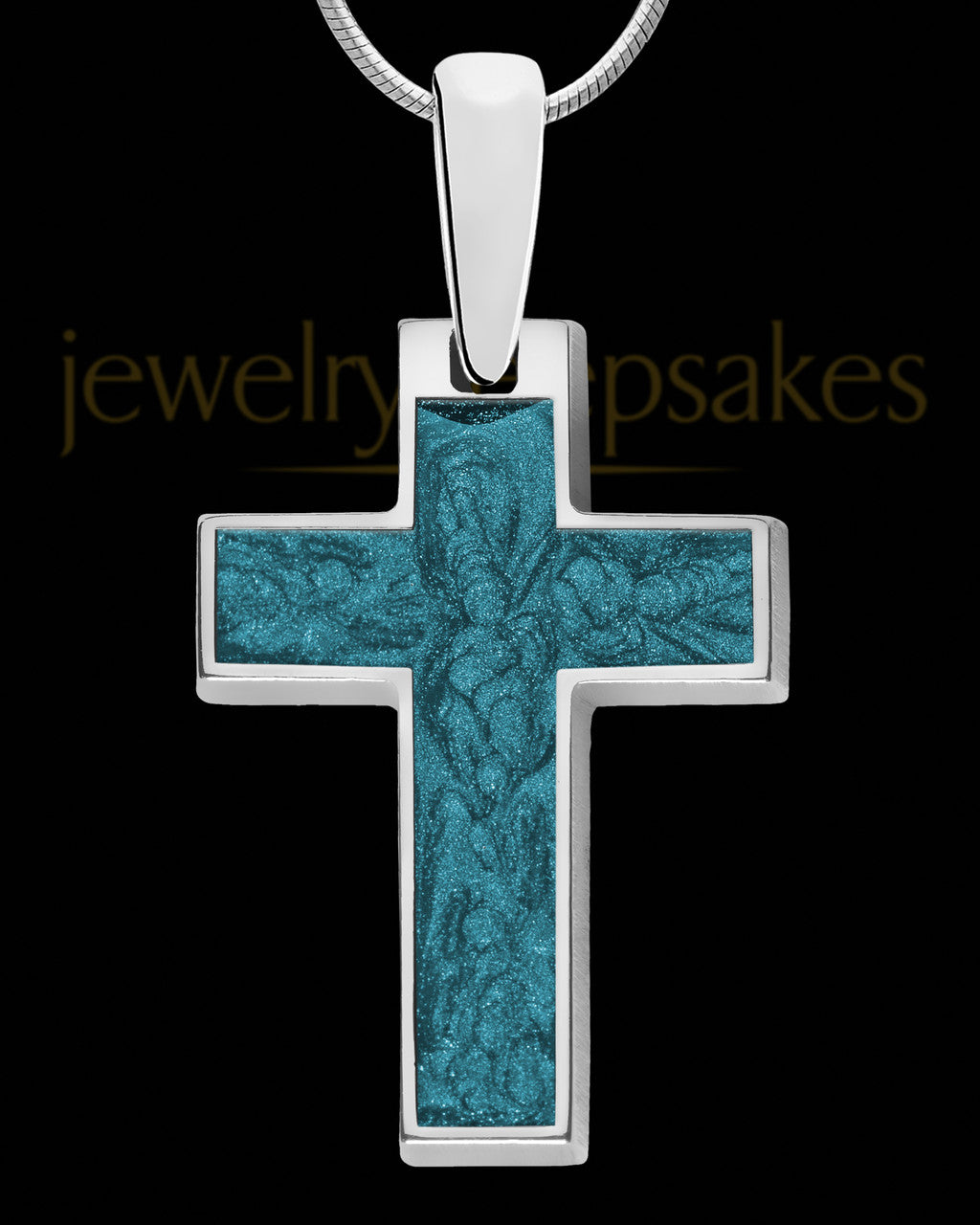 Solid 14K White Gold Mayrowan Cross Ash Jewelry