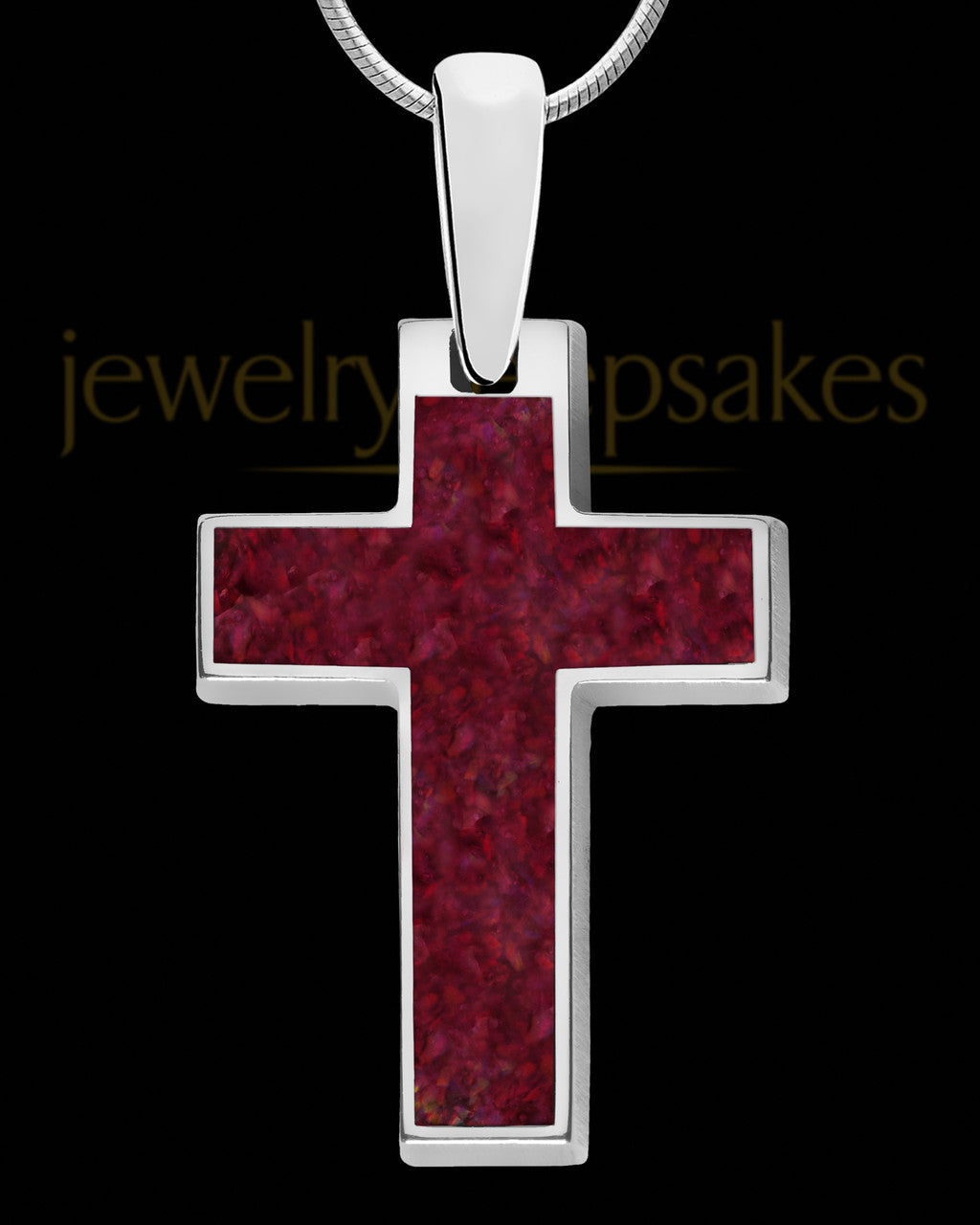 Solid 14K White Gold Rachelle Cross Ash Jewelry