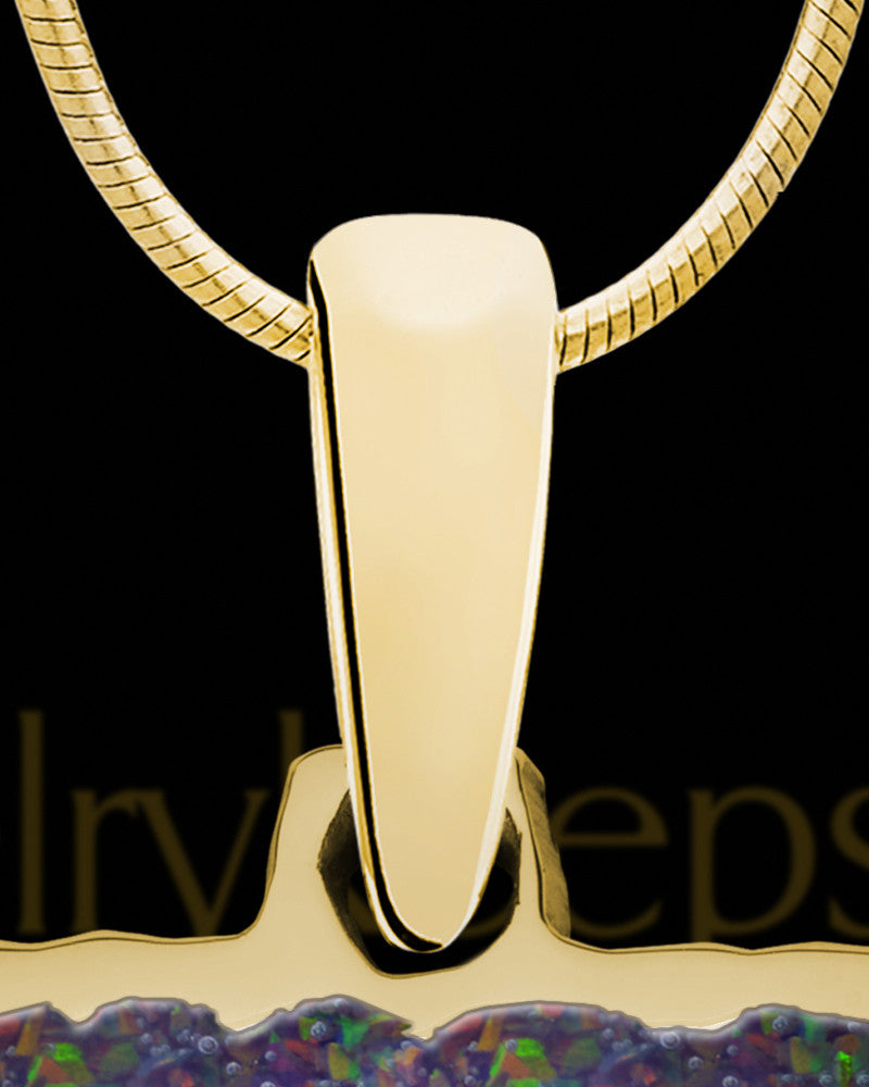 Great Northern Rectangle Gold Plated Ash Jewelry