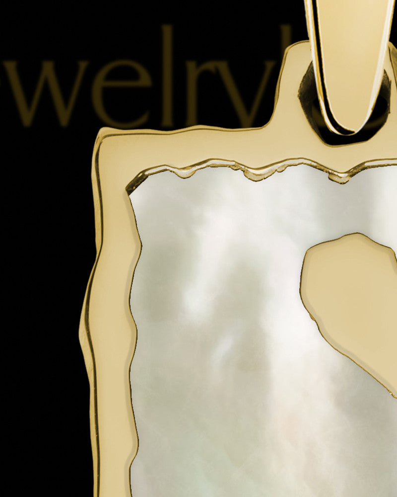 Solid 14K Gold Dover Rectangle Ash Jewelry