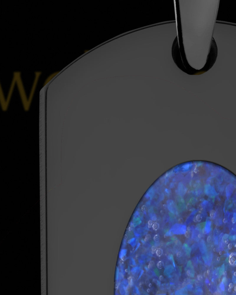 Melodia Tag Black Finish Ash Jewelry