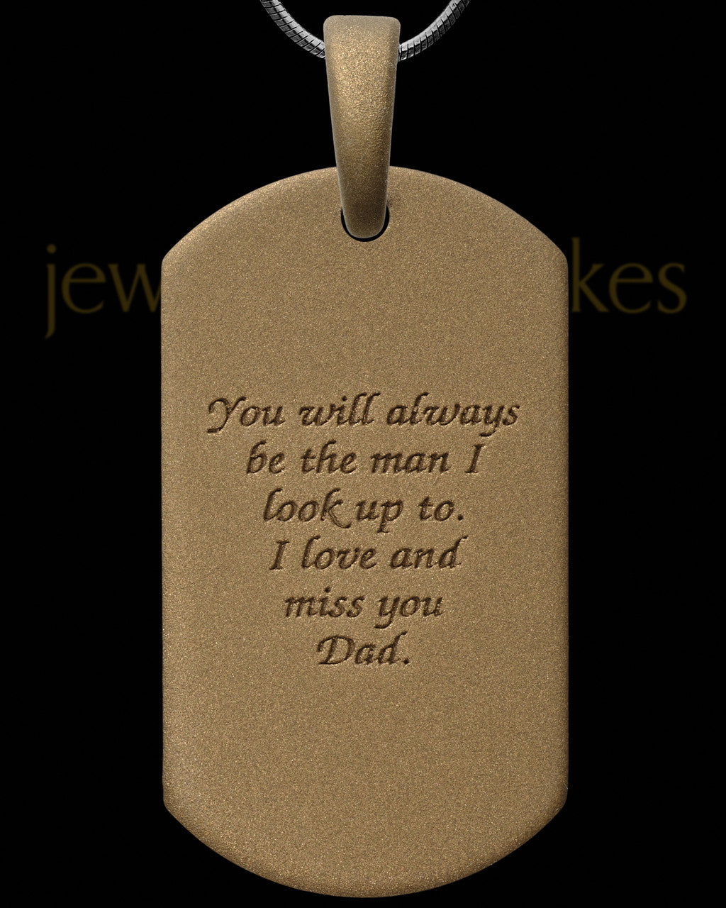 Horizon Tag Bronze Finish Ash Jewelry