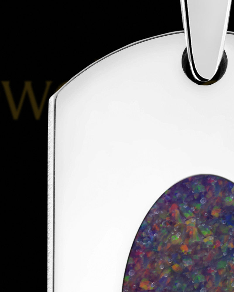 Solid 14K White Gold Gentilly Tag Ash Jewelry