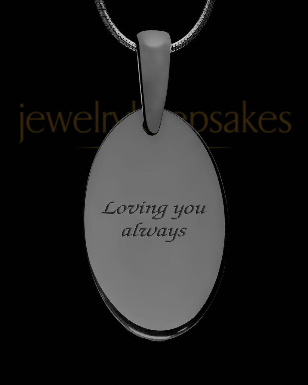 Austin Oval Black Finish Ash Jewelry