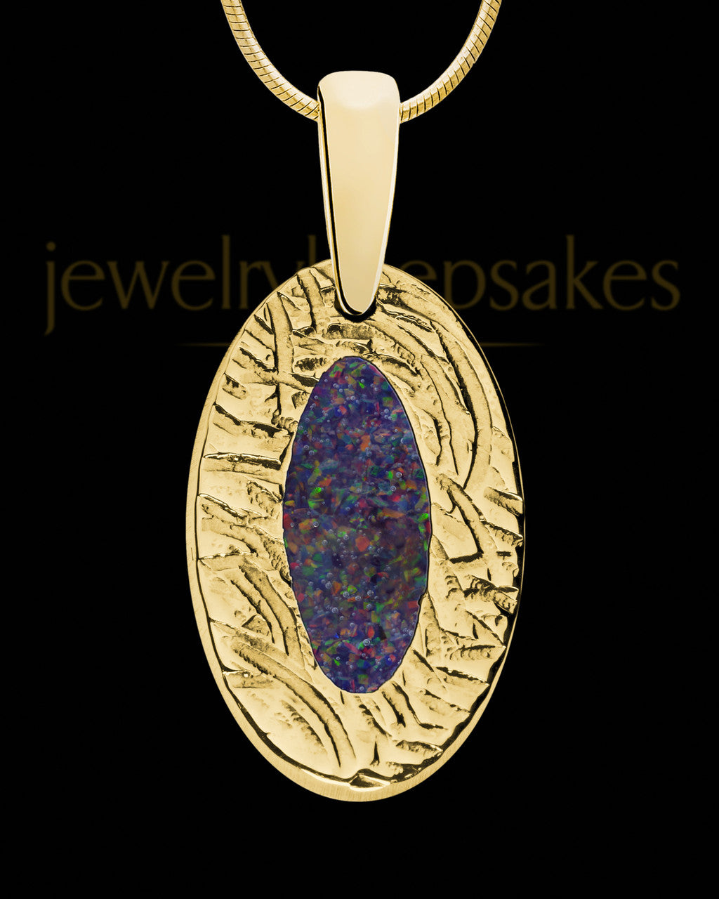 Solid 14K Gold Clevenger Oval Ash Jewelry