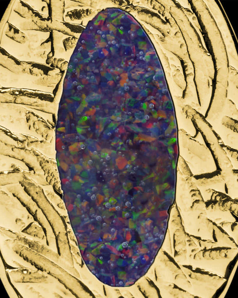 Clevenger Oval Gold Plated Ash Jewelry