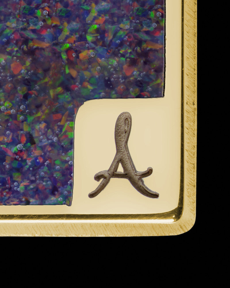 Backridge Rectangle Gold Plated Ash Jewelry