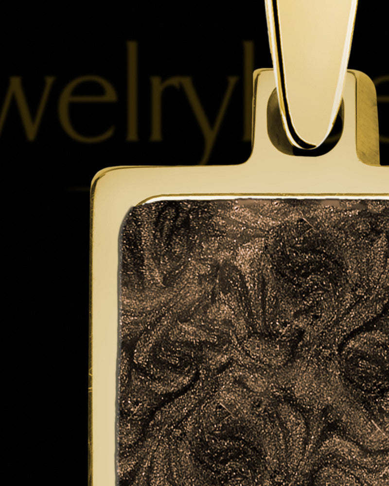 Fortuna Rectangle Gold Plated Ash Jewelry