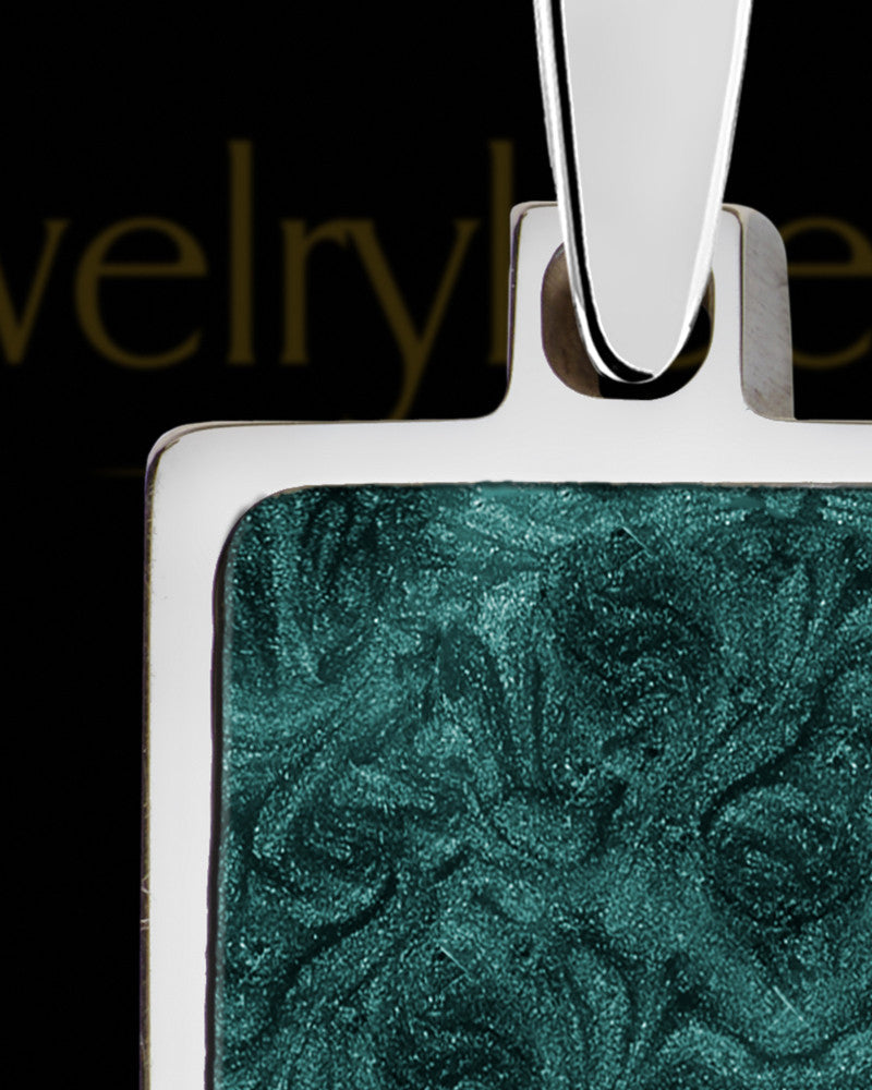 Alpine Rectangle Silver Ash Jewelry