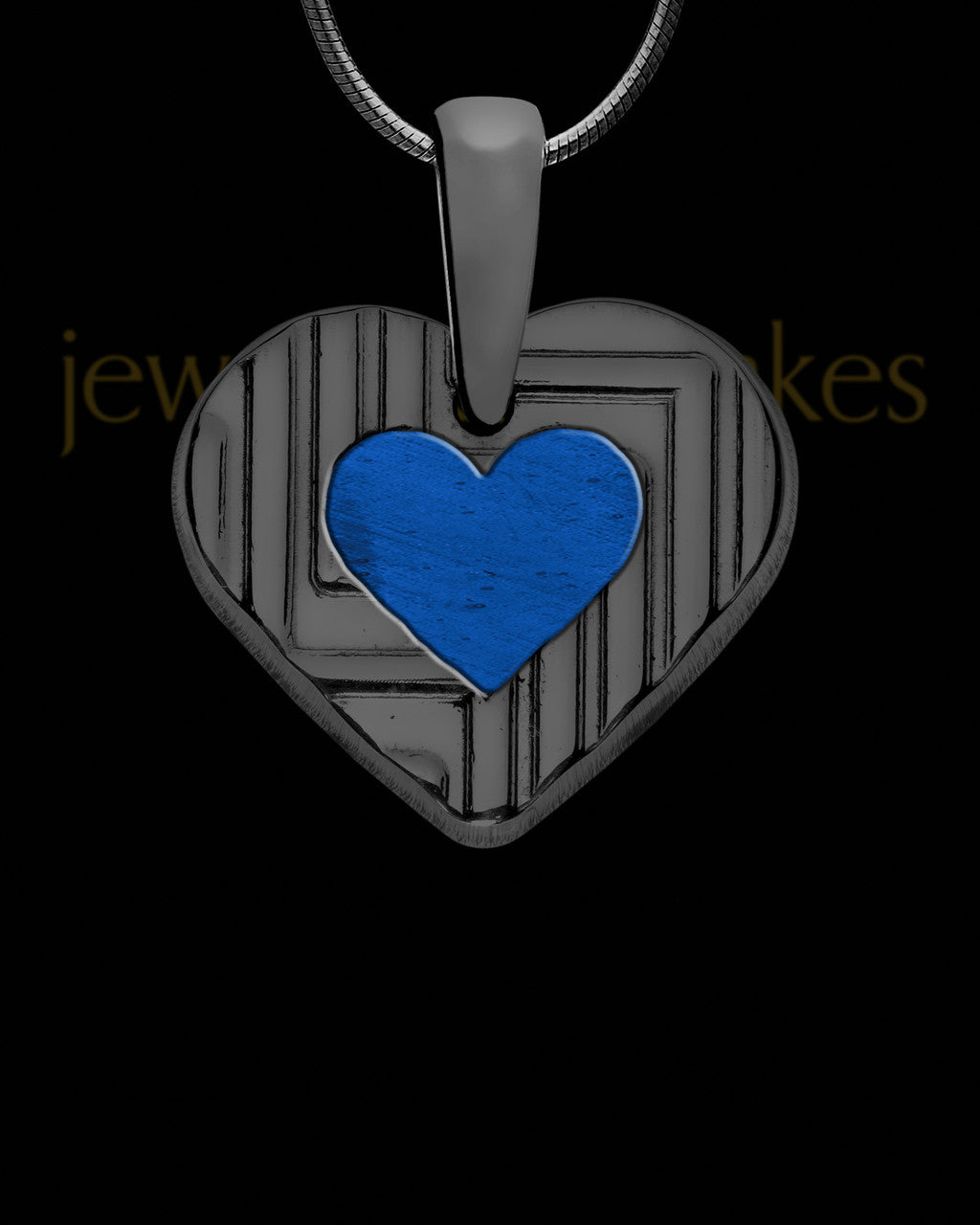 Rhapsody Heart Black Finish Ash Jewelry