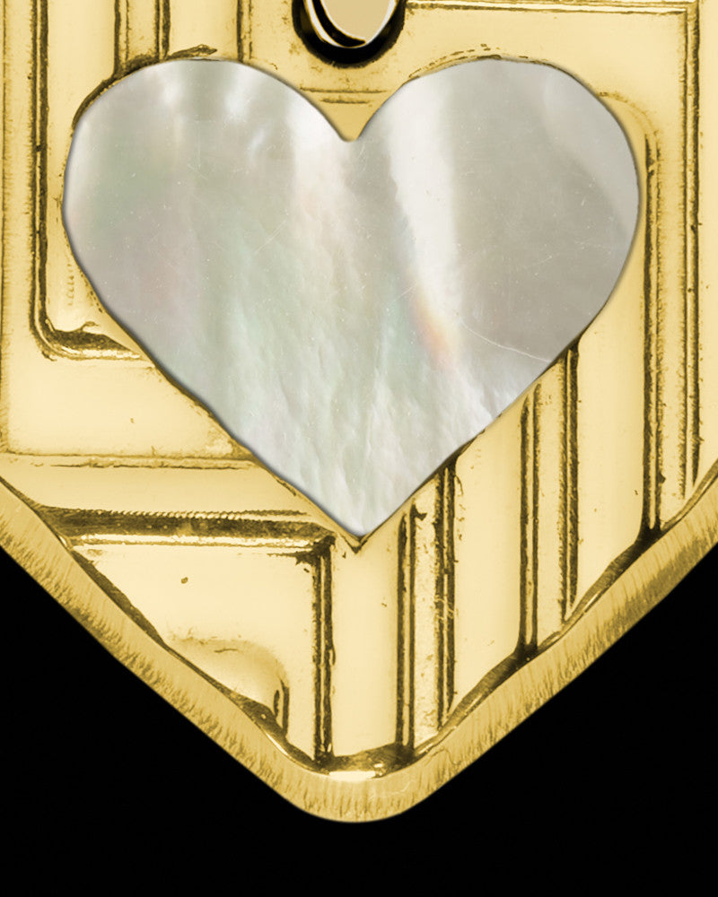 Solid 14K Gold Northern Lights Heart Ash Jewelry