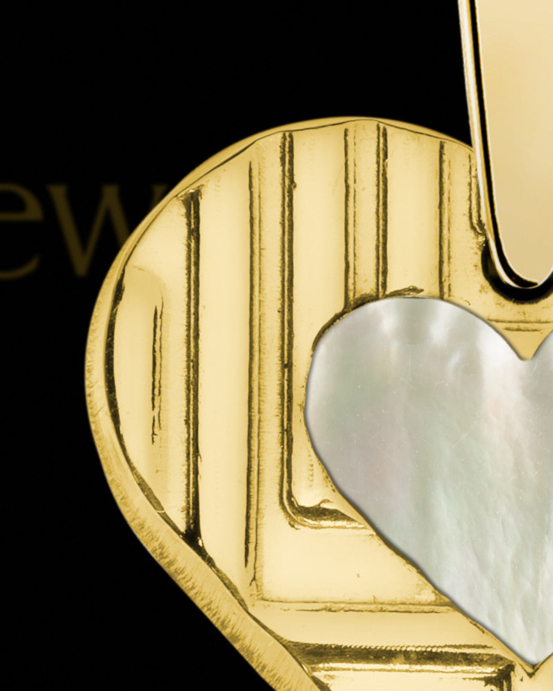 Northern Lights Heart Gold Plated Ash Jewelry