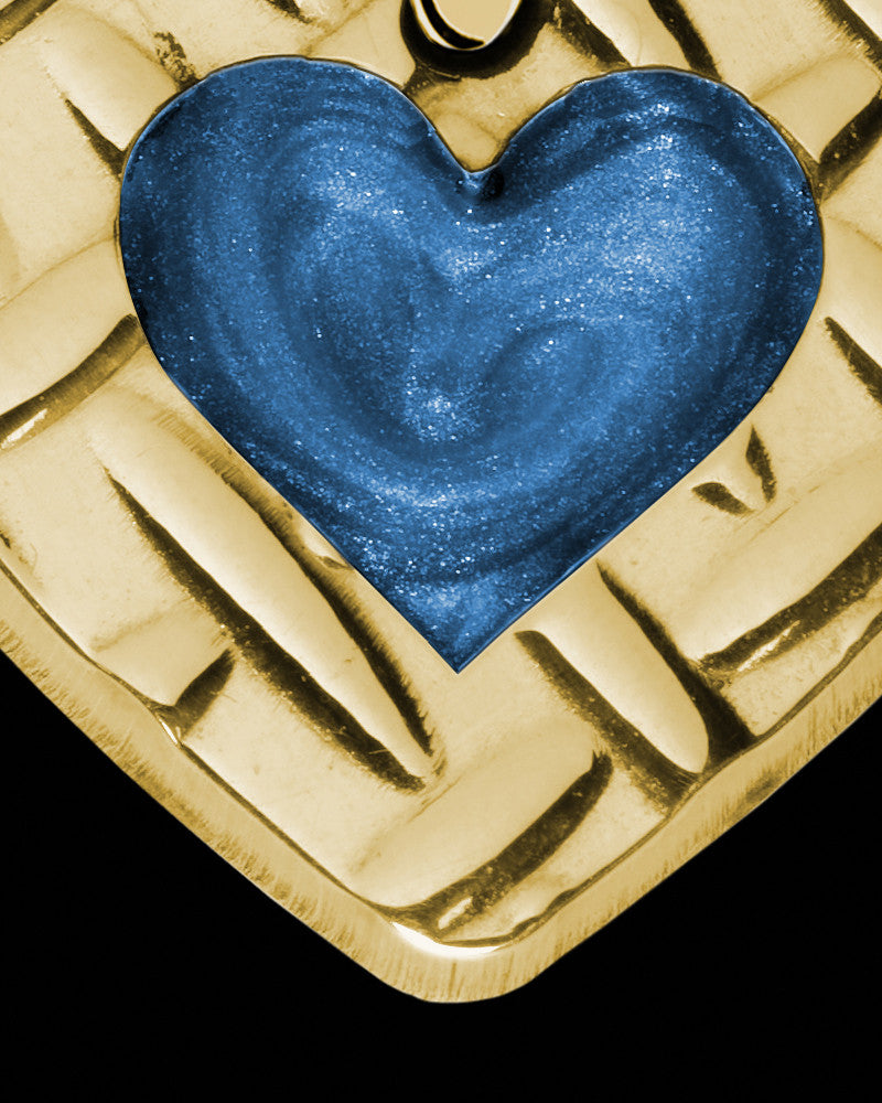 Solid 14K Gold Bannack Heart Ash Jewelry