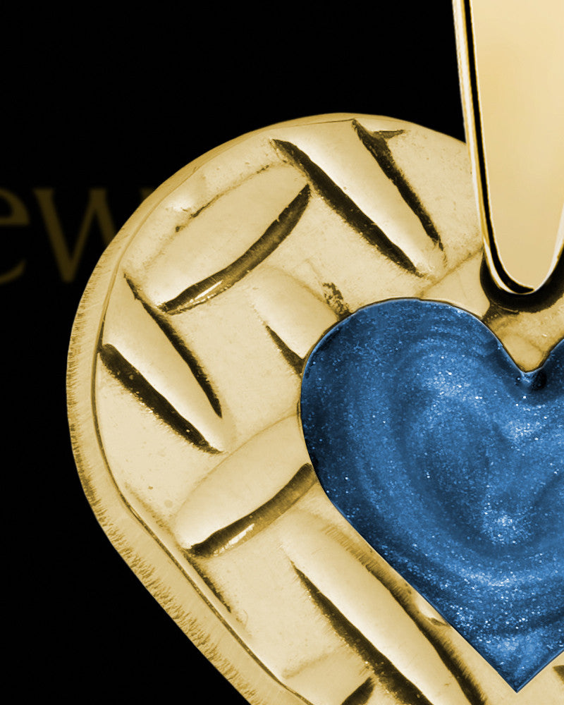 Solid 14K Gold Bannack Heart Ash Jewelry