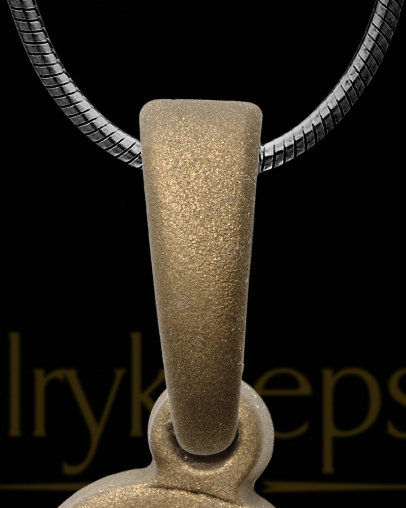 Together Forever Bronze Finish with Black Blaze Opal Ash Jewelry