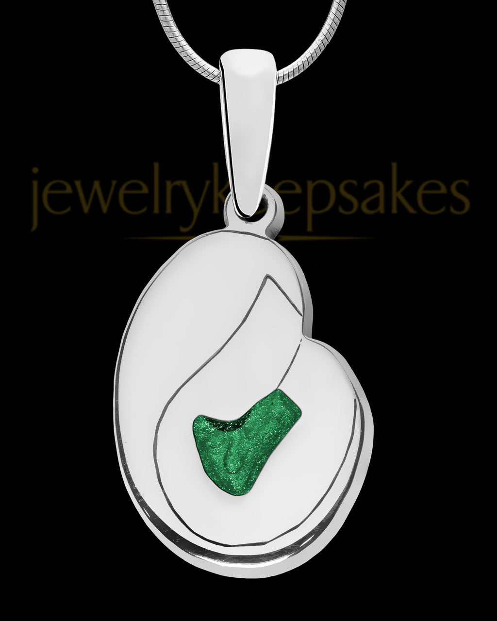 Solid 14K White Gold Together Forever with Evergreen Ash Jewelry