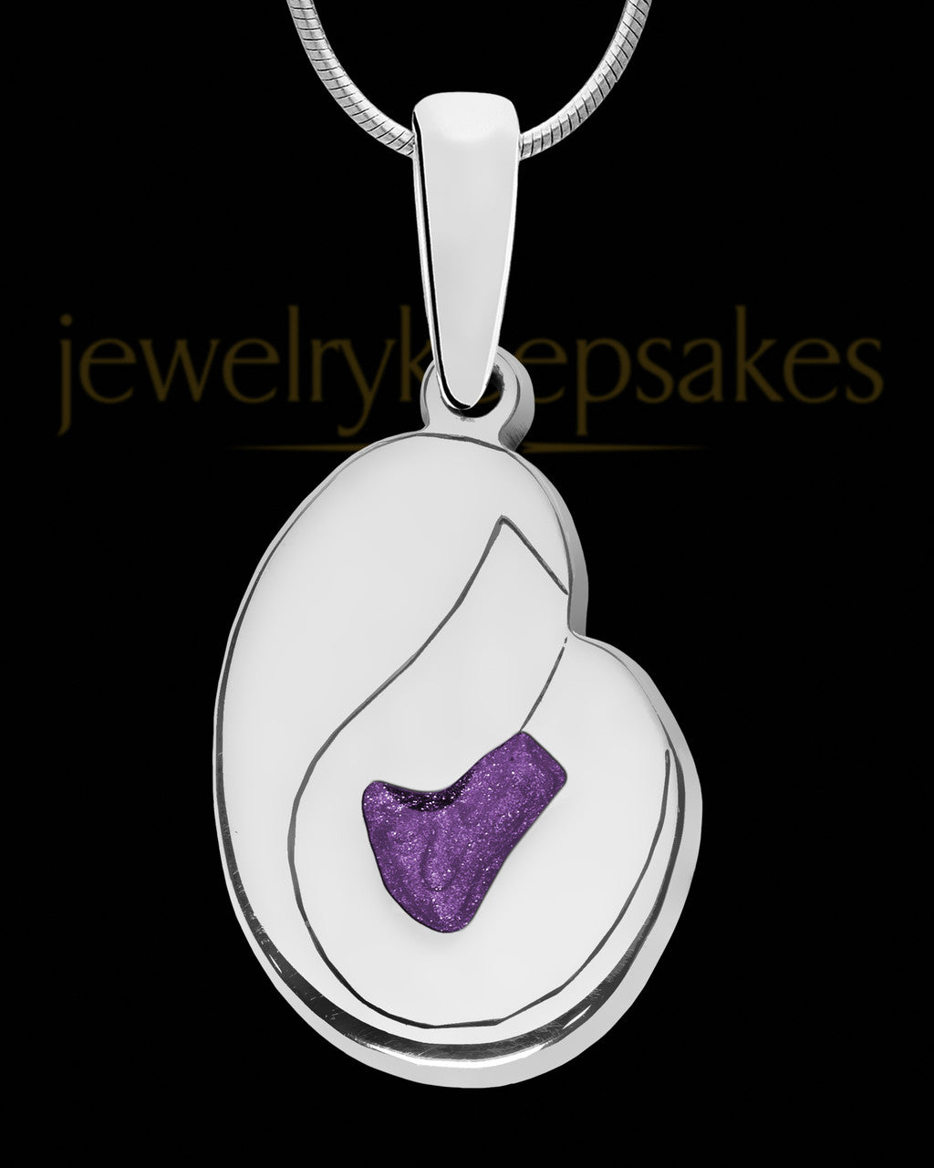 Solid 14K White Gold Together Forever with Sangria Ash Jewelry